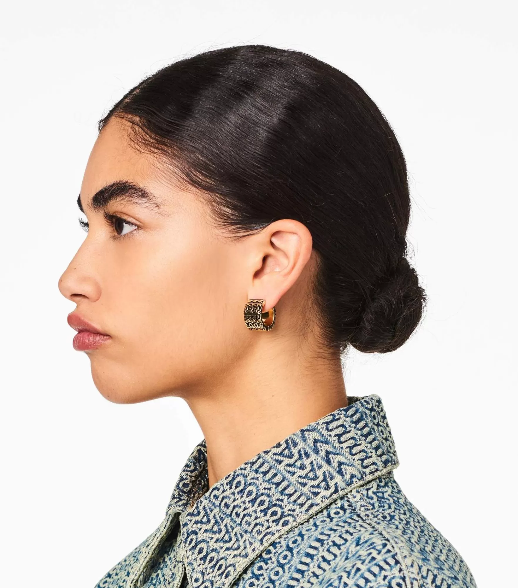 Marc Jacobs Earrings<The Monogram Engraved Hoops